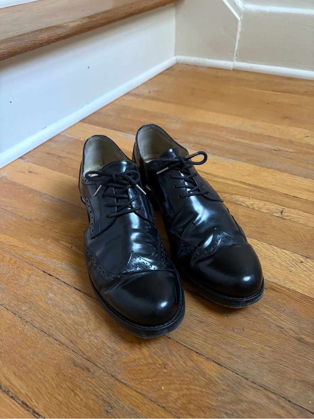 Michael Kors Collection Bristol Wingtip Cut Out Oxford Lace Up SZ 41